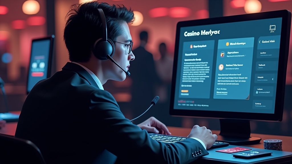 Casino cashier showing a pending payment and troubleshooting icons